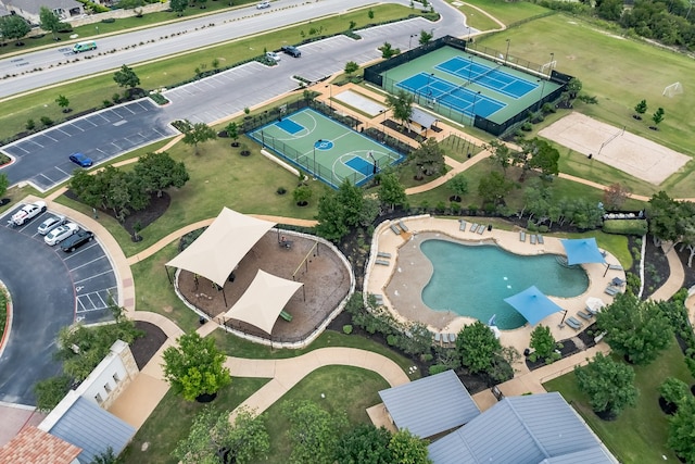 drone / aerial view