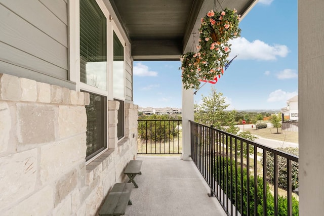 view of balcony