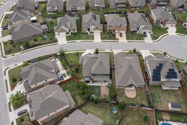 bird's eye view featuring a residential view
