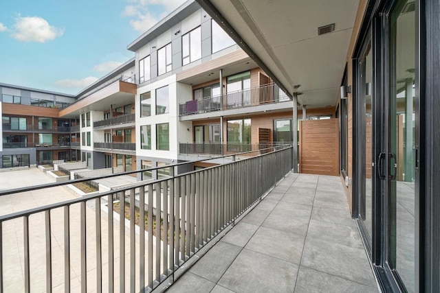 balcony featuring visible vents