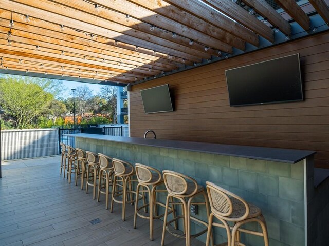 2209 S 1st St Unit 202, Austin, TX 78704 - deck with outdoor dry bar