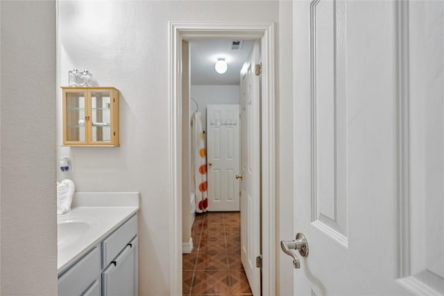 607 Columbine Ave, Cedar Park, TX 78613 - bathroom featuring vanity and tile patterned flooring