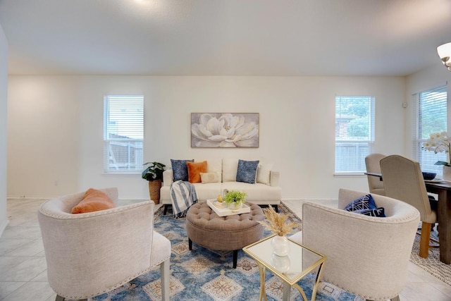 2950 E Old Settlers Blvd Unit 51, Round Rock, TX 78665 - living area featuring baseboards and light tile patterned floors