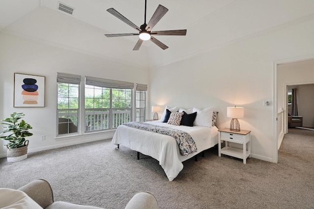 5908 Front Royal Dr, Austin, TX 78746 - bedroom with carpet and a ceiling fan