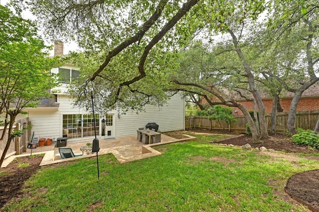 5908 Front Royal Dr, Austin, TX 78746 - fenced backyard with a patio