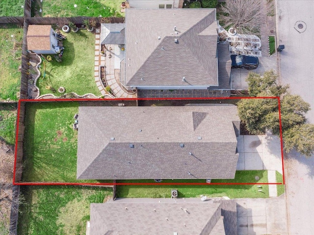 3405 Barksdale Dr, Austin, TX 78725 - aerial view of property and surrounding area featuring property parcel outlined