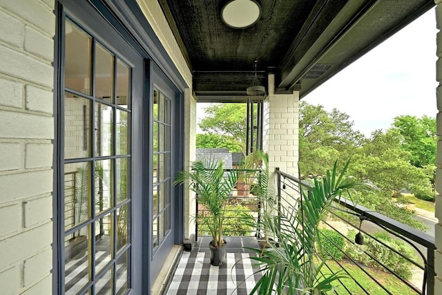 view of balcony