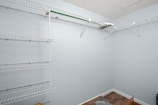 8888 Tallwood Dr Unit 1110, Austin, TX 78759 - walk in closet featuring wood finished floors