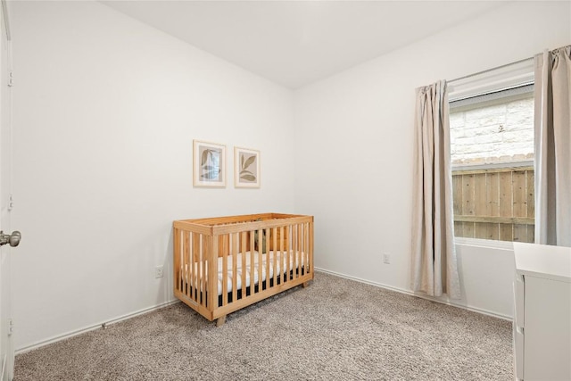 bedroom with carpet