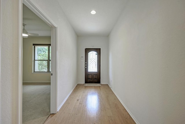 2119 Howell Mountain Dr, Cedar Park, TX 78613 - doorway to outside featuring healthy amount of natural light and light wood-style floors