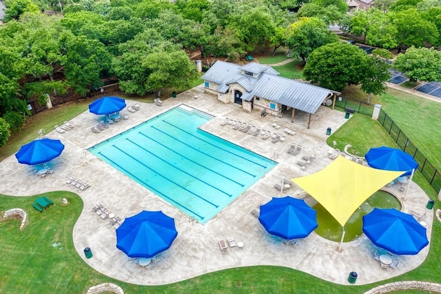 2119 Howell Mountain Dr, Cedar Park, TX 78613 - community pool with a patio area