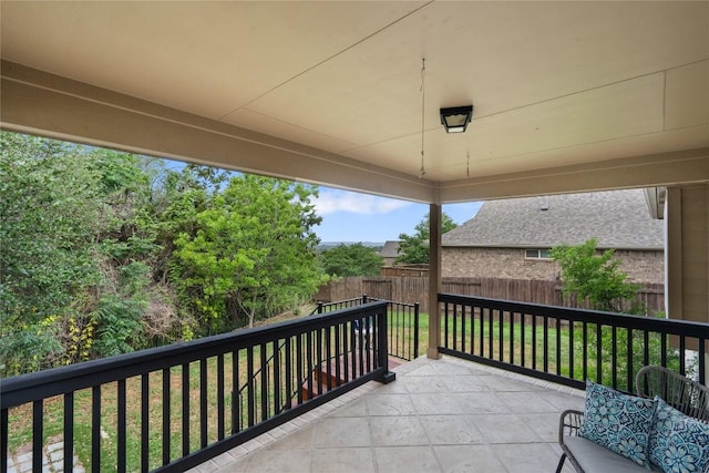 view of balcony