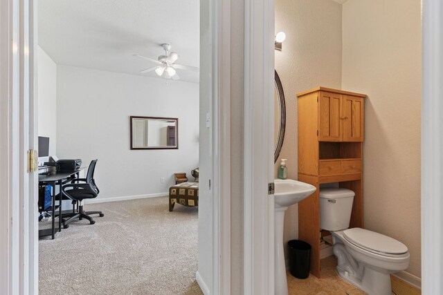 117 Summers Grn, Georgetown, TX 78633 - carpeted office featuring ceiling fan