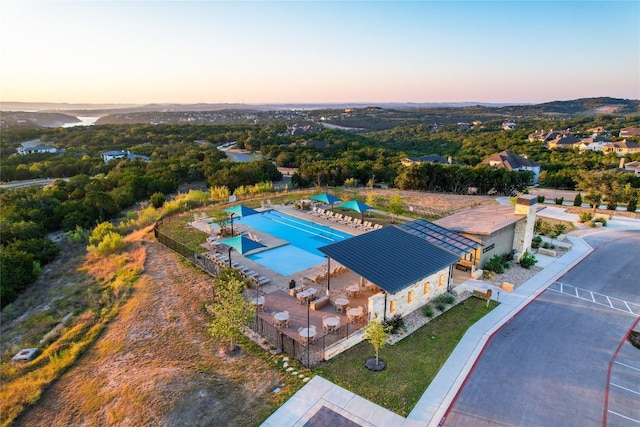 birds eye view of property