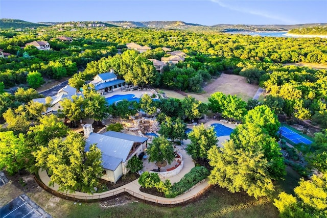 birds eye view of property