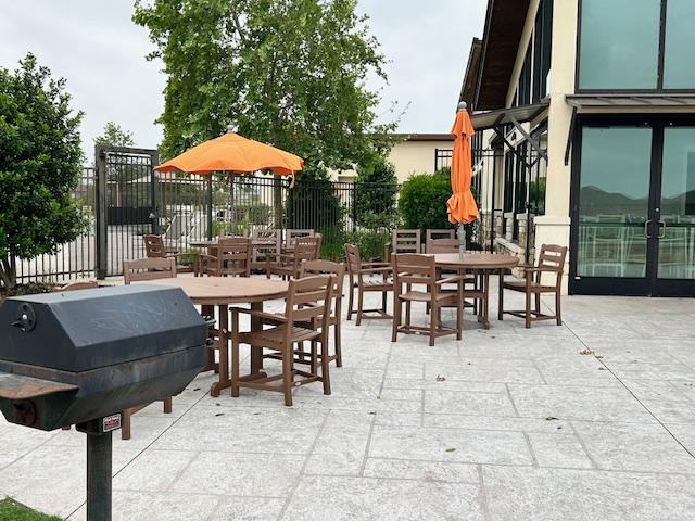 view of patio / terrace with fence and outdoor dining space