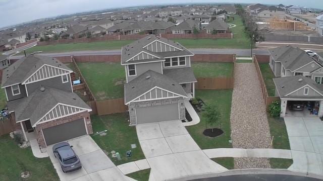 bird's eye view featuring a residential view