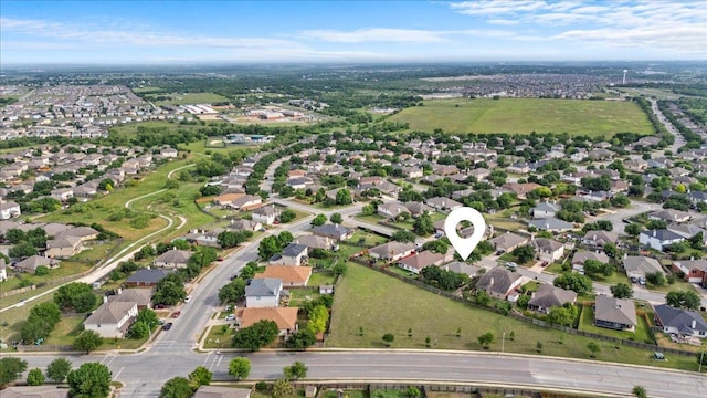 drone / aerial view with a residential view
