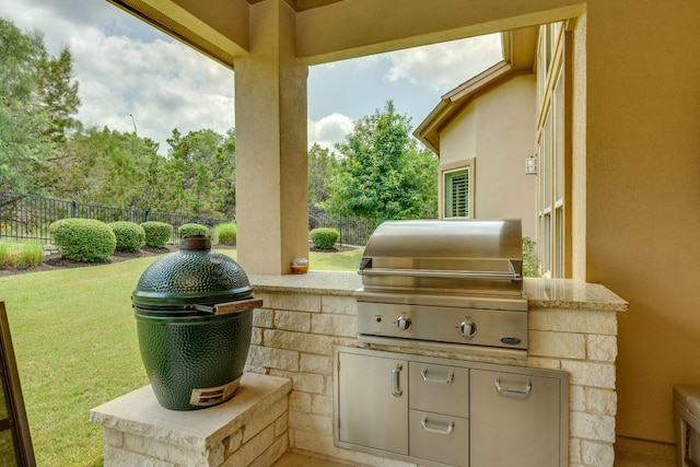 4101 Front Range Ln, Austin, TX 78732 - view of patio / terrace with fence and area for grilling