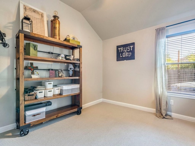 view of storage room