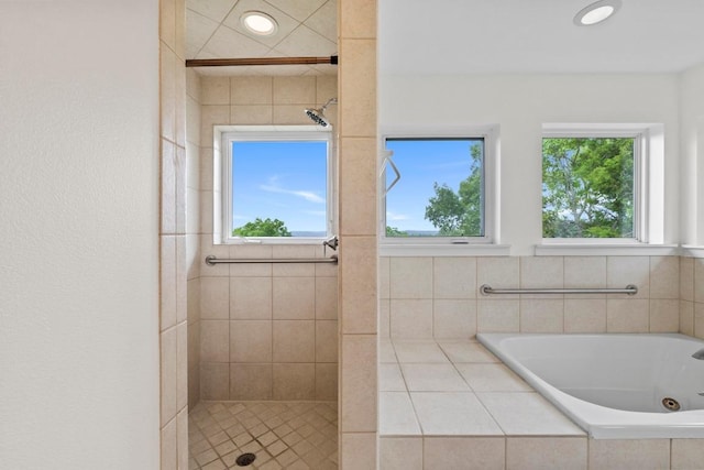 3800 Laurel Ledge Ln, Austin, TX 78731 - full bathroom featuring a tub with jets and a tile shower