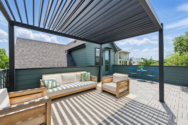 view of patio / terrace featuring outdoor lounge area
