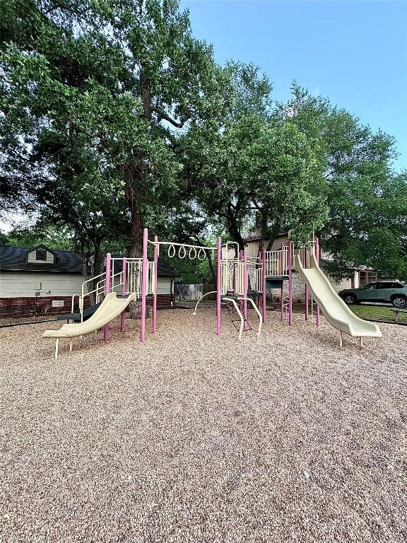 view of community jungle gym