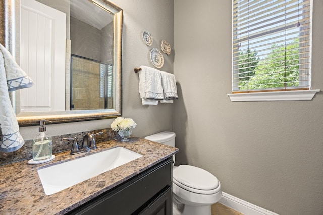 103 Maddy Way, Austin, TX 78738 - bathroom featuring vanity, tiled shower, and a textured wall