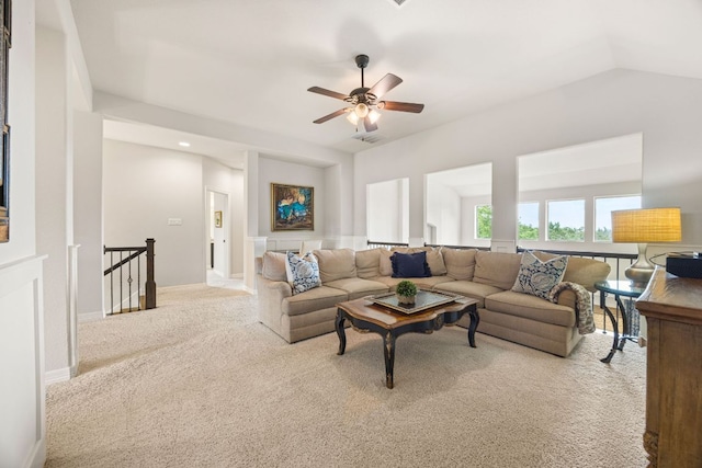 103 Maddy Way, Austin, TX 78738 - carpeted living room featuring ceiling fan