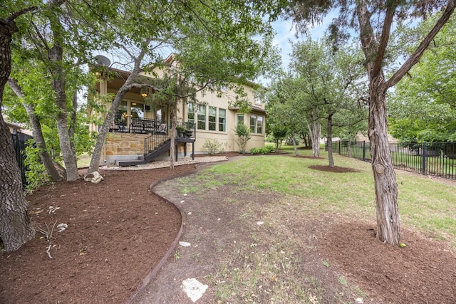103 Maddy Way, Austin, TX 78738 - view of yard with stairway