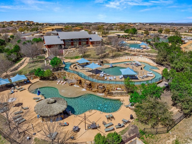 103 Maddy Way, Austin, TX 78738 - aerial view of a pool area