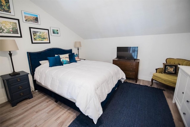 2500 Burleson Rd Unit 321, Austin, TX 78741 - bedroom featuring lofted ceiling and light wood finished floors