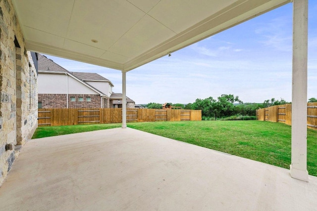 view of patio / terrace featuring a fenced backyard