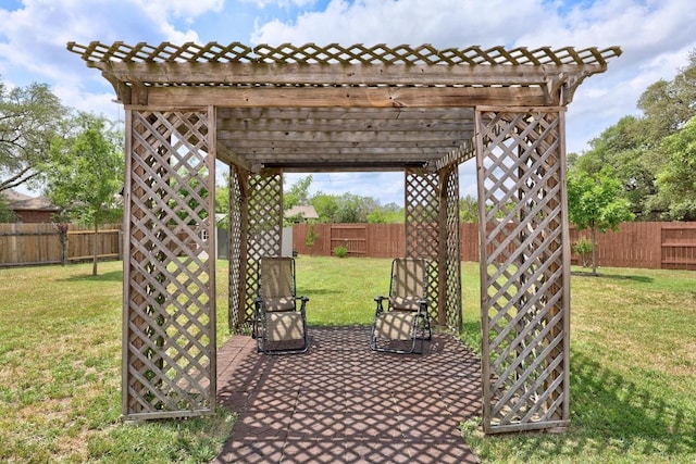 4325 Dos Cabezas Dr, Austin, TX 78749 - view of patio featuring a pergola