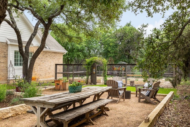 1350 Patterson Rd, Austin, TX 78733 - view of patio with outdoor dining space