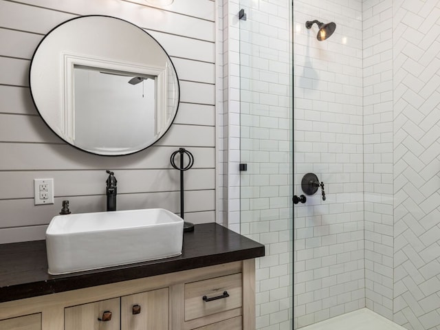 1350 Patterson Rd, Austin, TX 78733 - bathroom featuring a shower stall and vanity