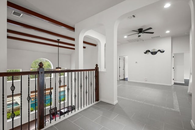 715 Nelson Ranch Rd, Cedar Park, TX 78613 - corridor featuring visible vents, recessed lighting, and tile patterned flooring