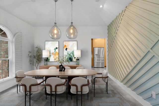 view of dining area