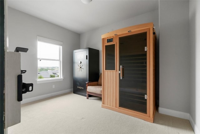 2033 Portobello Rd, Leander, TX 78641 - unfurnished bedroom with baseboards, a sauna, and carpet floors