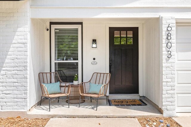 6803 Shadywood Dr, Austin, TX 78745 - view of exterior entry with covered porch