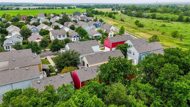 bird's eye view with a residential view