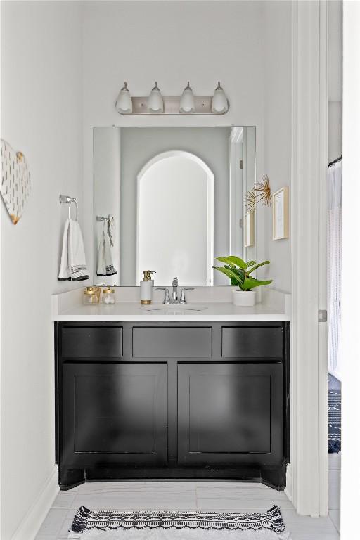 bathroom featuring vanity