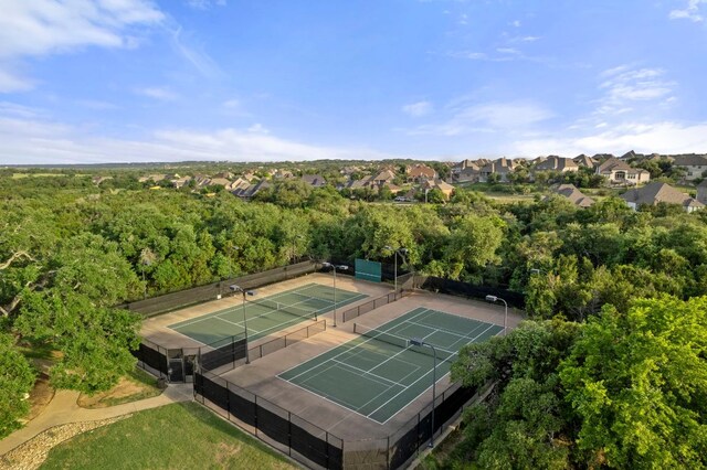 drone / aerial view with a residential view
