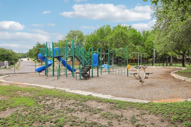 community playground featuring fence
