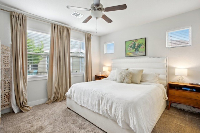 1708 Loyal Friend Dr Unit 46, Leander, TX 78641 - carpeted bedroom with a ceiling fan and baseboards
