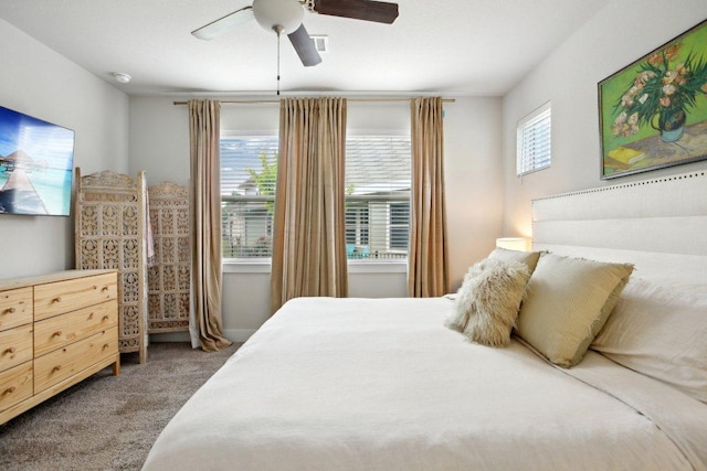 1708 Loyal Friend Dr Unit 46, Leander, TX 78641 - bedroom with carpet floors and ceiling fan