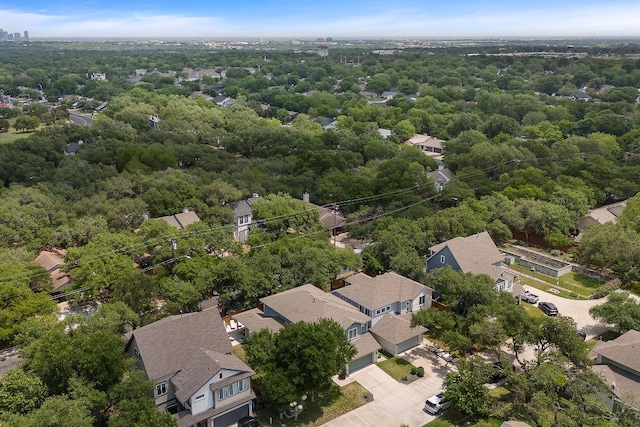 aerial view featuring a residential view