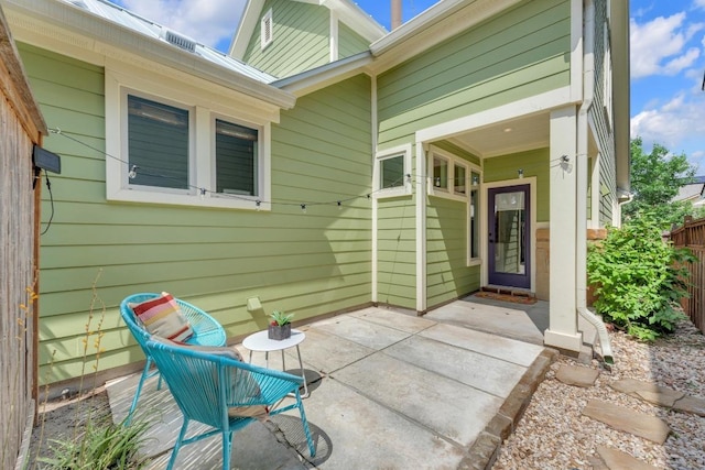 exterior space featuring fence