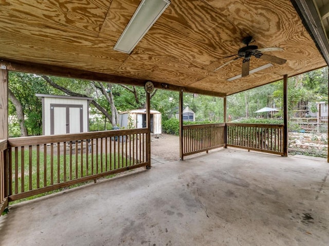 817 Glen Oak Dr, Austin, TX 78745 - view of patio featuring ceiling fan