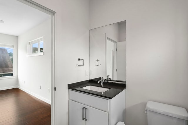 301 W Stassney Ln Unit 3, Austin, TX 78745 - bathroom featuring vanity and wood finished floors